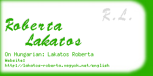 roberta lakatos business card